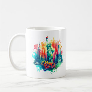 Vintage New York Map s – Vintage usa map Coffee Mug