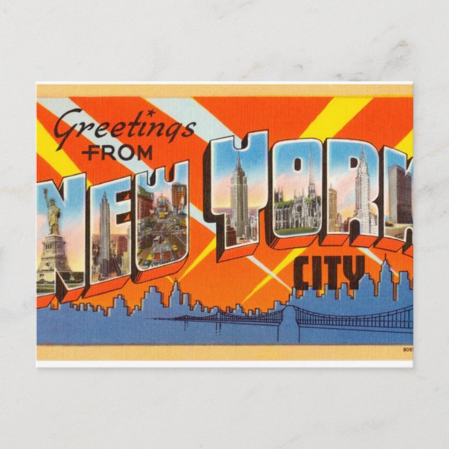 Vintage New York Postcard (Front)