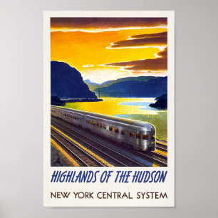 Vintage New York Railway Poster