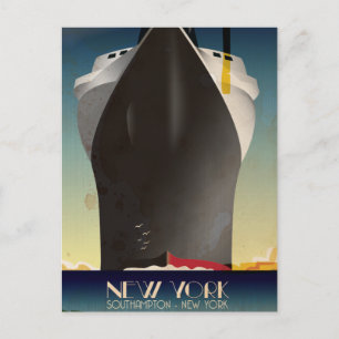 Vintage New York To Southampton Postcard