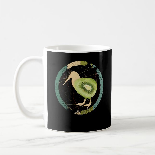 Vintage New Zealand Kiwi Coffee Mug (Left)