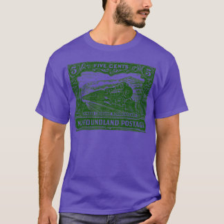 Vintage Newfoundland Postage Stamp Design1 T-Shirt