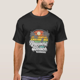 Vintage Newport Beach California Ca Surfing Retro T-Shirt