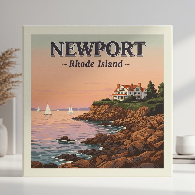 Vintage Newport Rhode Island Ceramic Tile (Creator Uploaded)