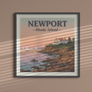 Vintage Newport Rhode Island Poster