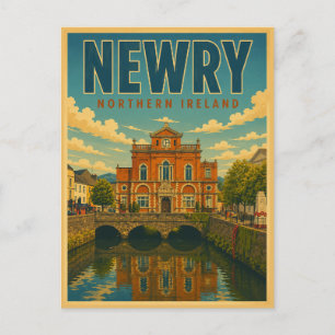 Vintage Newry Northen Ireland gifts and souvenir Postcard