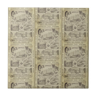 Vintage Newspaper Advertising Kitchen  Ceramic Tile