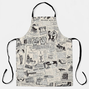 Vintage Newspaper   Apron