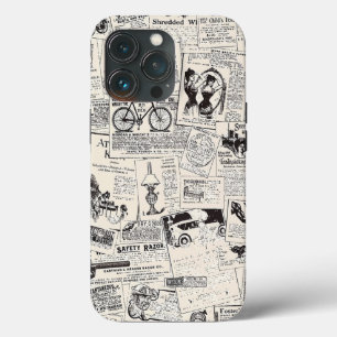 Vintage Newspaper iPhone 13 Pro Case