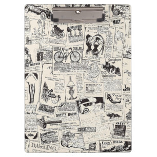 Vintage Newspaper Clipboard