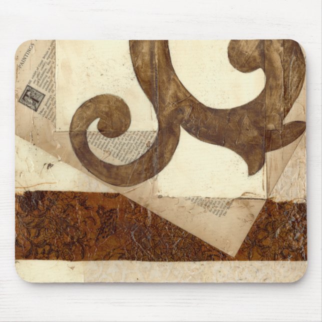 Vintage Newspaper Clipping Mouse Pad (Front)