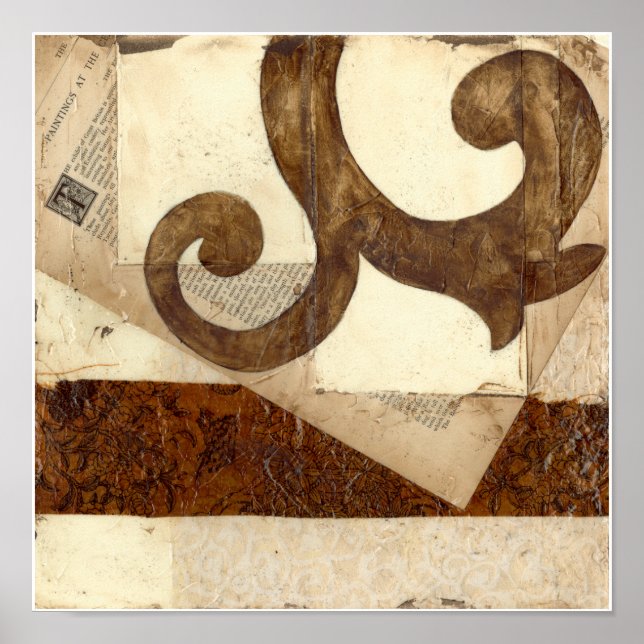 Vintage Newspaper Clipping Poster (Front)