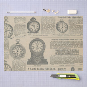 Vintage Newspaper design Tissue Paper