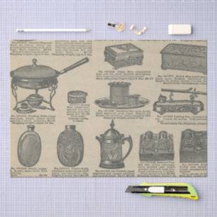 Vintage Newspaper design Tissue Paper