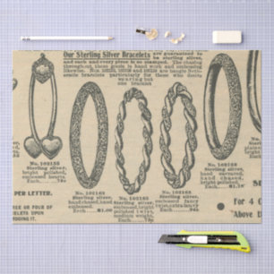 Vintage Newspaper design Tissue Paper