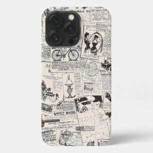 Vintage Newspaper  iPhone 13 Pro Case