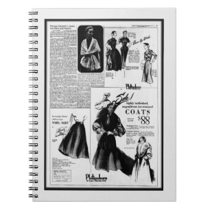 Vintage newspaper October 26th, 1951 Notebook