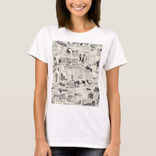 Vintage Newspaper  T-Shirt