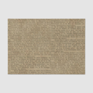 Vintage Newspaper Typography Tissue Paper