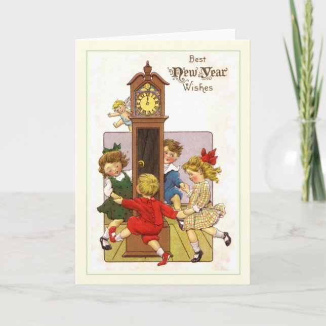 Vintage NewYear Holiday Card (Front)