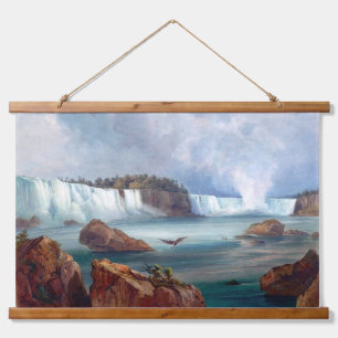 Vintage Niagara Falls By Karl Bodmer 1809-1893 Hanging Tapestry