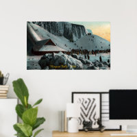 Vintage Niagara Falls Ice Poster