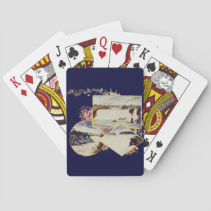 Vintage Niagara Falls Paintings Playing Cards