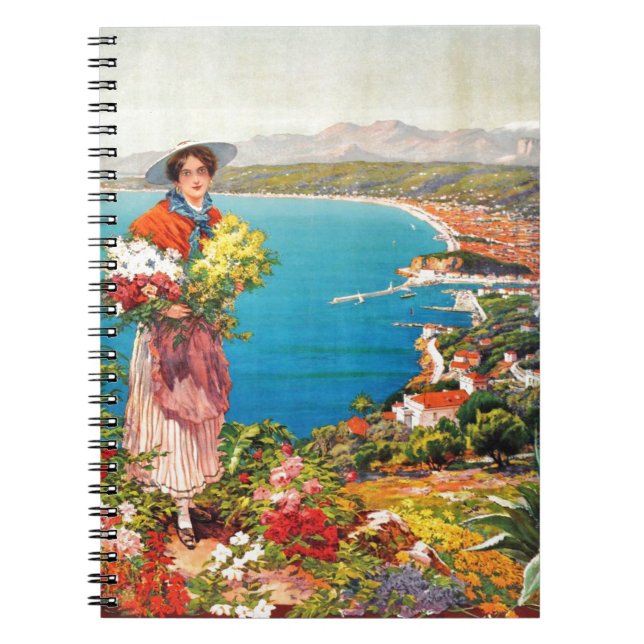Vintage Nice Reine Cote D'Azur Notebook (Front)