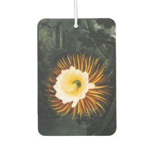 Vintage Night-Blowing Cereus Gothic Art Car Air Freshener