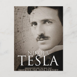Vintage Nikola Tesla photo Postcard