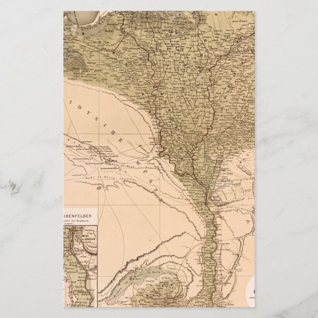 Vintage Nile River Delta 1859 Poster (Front)