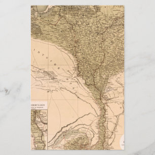 Vintage Nile River Delta 1859 Poster