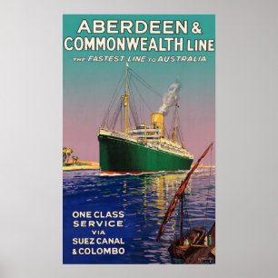 VINTAGE NILE STEAMBOAT TRAVEL POSTER