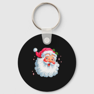 Vintage Nk Santa Christmas Santa Claus Face Xmas W Key Ring