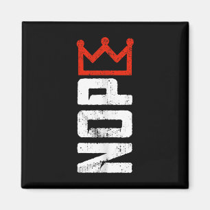 Vintage No Kings Protest Sign Vertical Magnet