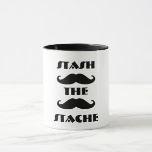 Vintage No moustache mug