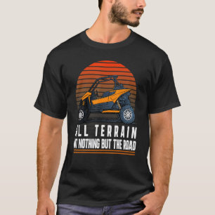Vintage No Road No Problem Fun Atv Four Wheele T-Shirt