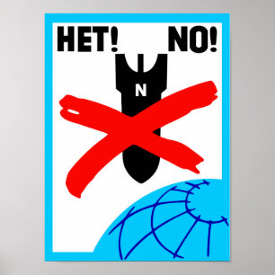 Vintage No Soviet Nukes Poster