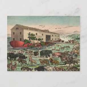 Vintage Noah's Ark Postcard