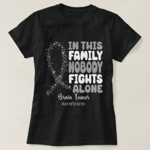 Vintage Nobody Fights Alone Brain Tumour Awareness T-Shirt