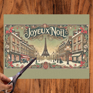 Vintage Noel in Paris Tissue Paper