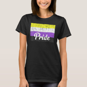 Vintage Non Binary Gay Pride Rainbow Word 1 T-Shirt