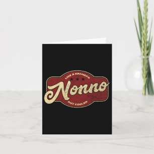 Vintage Nonno Like A Grandpa But Cooler - Italian Card