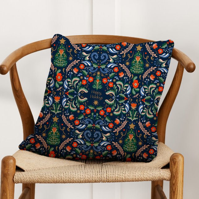 Vintage nordic Christmas Cushion (Creator Uploaded)