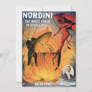 Vintage Nordini Magician Advertising Poster