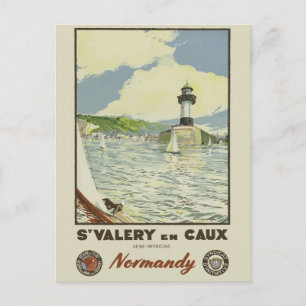 Vintage Normandy France French Coast Lighthouse Postcard