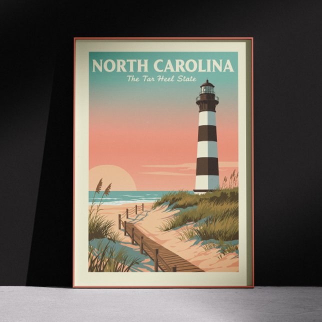 Vintage North Carolina Poster (Creator Uploaded)