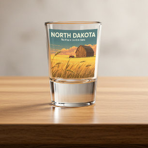 Vintage North Dakota Shot Glass