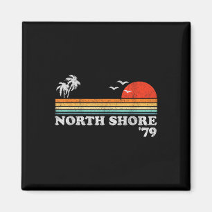 Vintage North Shore Hawaii Beach Retro Surfing 70s Magnet