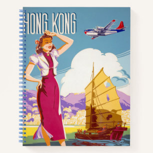 Vintage Northwest Airlines Advertising Poster Notebook